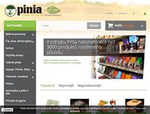 Tablet Screenshot of pinia.cz